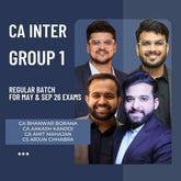 CA Inter May 26 & Sep 26 Exams | Group 1 Combo | LIVE Regular Batch